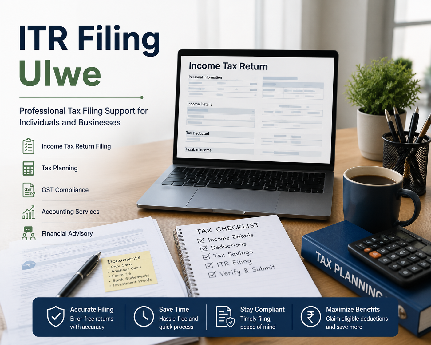 ITR Filing Ulwe, Reliable Income Tax Return Filing Services in Ulwe